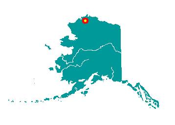 Location of Atqasuk in Alaska map